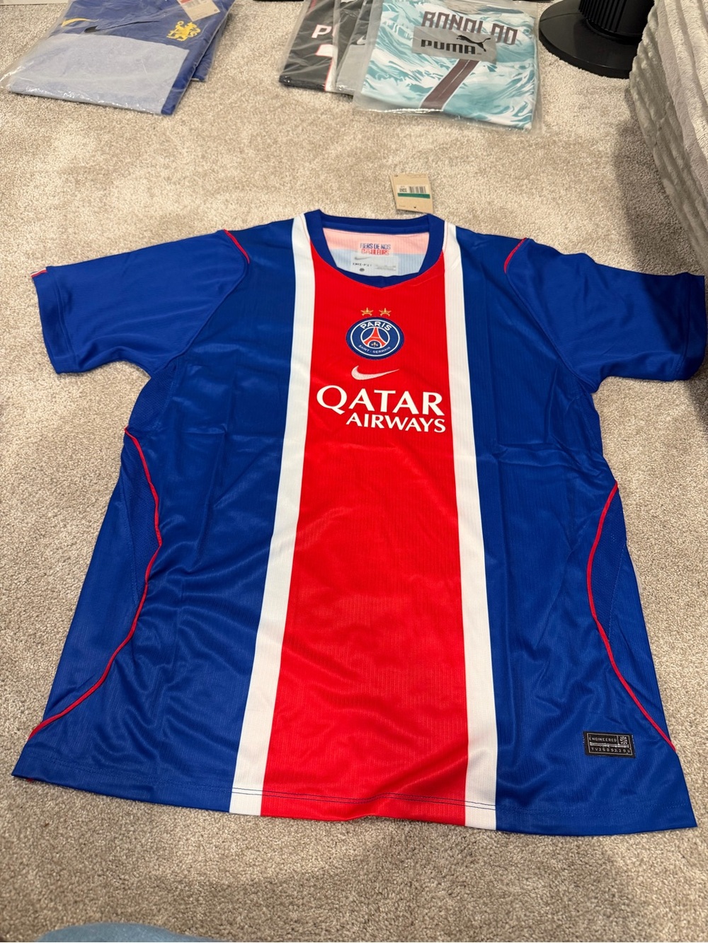 Nike 26/27 men’s PSG Paris saint germain home jersey slim fit kit